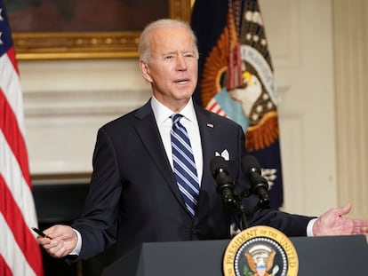 Joe Biden, comparece ante la prensa el pasado miércoles, en la Casa Blanca.