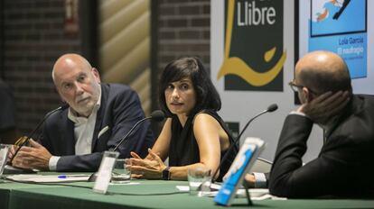 Lola Garcia, autora de ‘El Naufragio’, en la presentación. 