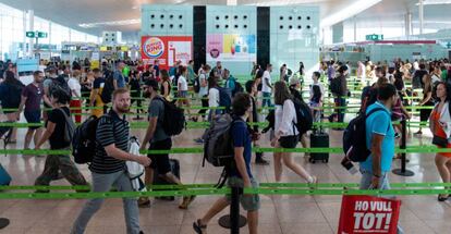 Controles de seguridad del Aeropuerto de Barcelona-El Pratt