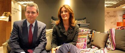 Pablo Isla, presidente de Inditex, junto a Eva Cárdenas, hasta ahora directora de Zara Home.