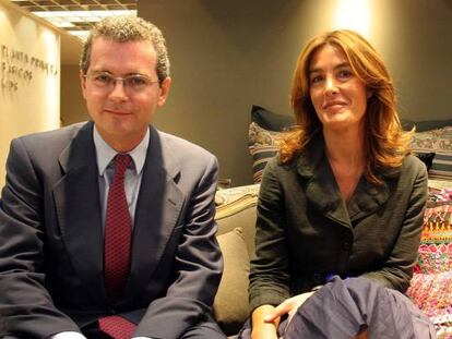 Pablo Isla, presidente de Inditex, junto a Eva Cárdenas, hasta ahora directora de Zara Home.