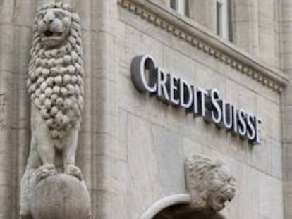 Logotipo del el segundo mayor banco de Suiza Credit Suisse en Zúrich, Suiza. EFE/Archivo