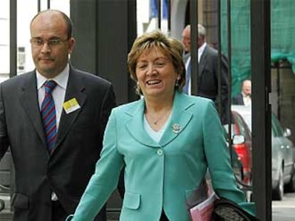 La ministra María Jesús San Segundo, ayer ante el Congreso.