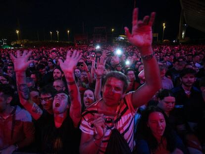 Asistentes al concierto de Suede en el Primavera Sound. 