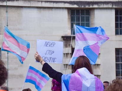 Manifestación del Orgullo Trans el pasado 2021 en Londres.