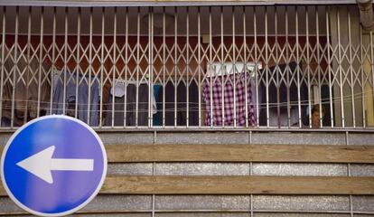 Viviendas en el barrio de la mujer desahuciada.