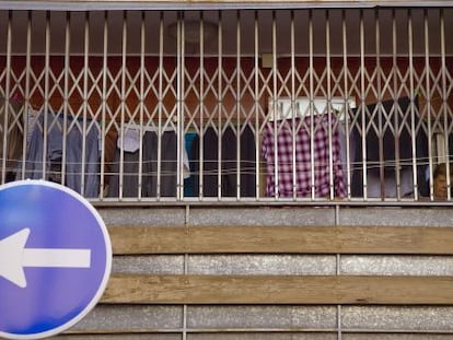 Viviendas en el barrio de la mujer desahuciada.