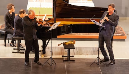 Uno de los grandes momentos del festival: 'Contrastes' de Béla Bartók, interpretada por Dénes Várjon (piano), Arvid Engegård (violín) y Csaba Klenyán (clarinete).