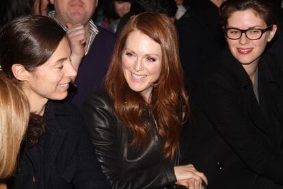 Juliane Moore, en el front row de Theory.