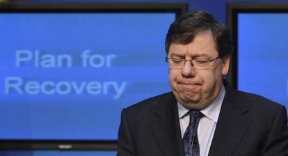 El primer ministro irlandés, Brian Cowen.