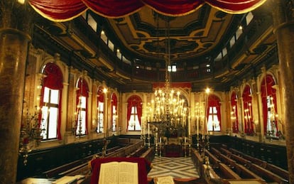 Salón de la Scola Spagnola (sinagoga española), en el Ghetto de Venecia.