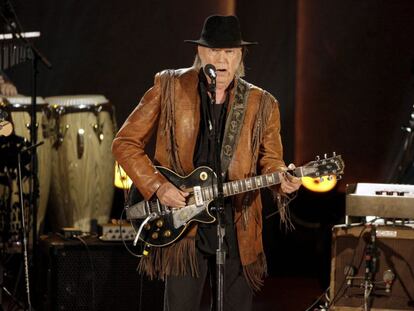 Neil Young performs in Washington in November.