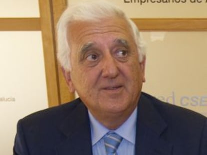 El presidente de la CEA, Santiago Herrero. 