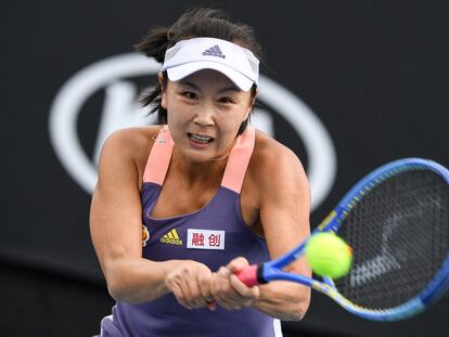 La tenista Peng Shuai, en un partido del Open de Australia en enero de 2020