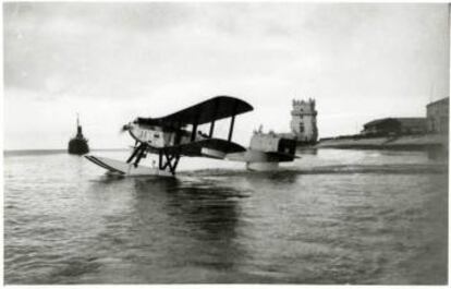 Hidroavión en Belém en 1922.