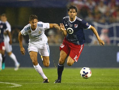 Kaká, ante el Real Madrid en la pretemporada.