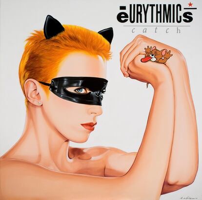 Acrílico sobre lienzo. Inspirado en Eurythmics 'Touch' RCA recods (1983)