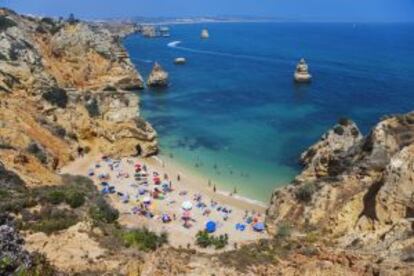 Playa de Camil Ponta da Piedade, en Lagos (Portugal).