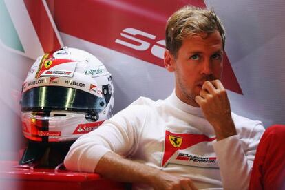 Vettel, este viernes en Monza.