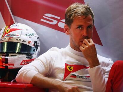 Vettel, aquest divendres a Monza.