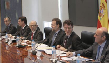 Reunión de la Comisión Delegada del Gobierno para Asuntos Económicos, el pasado día 19, presidida por Mariano Rajoy.
