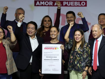 Claudia Sheinbaum este 19 de noviembre en Ciudad de México.