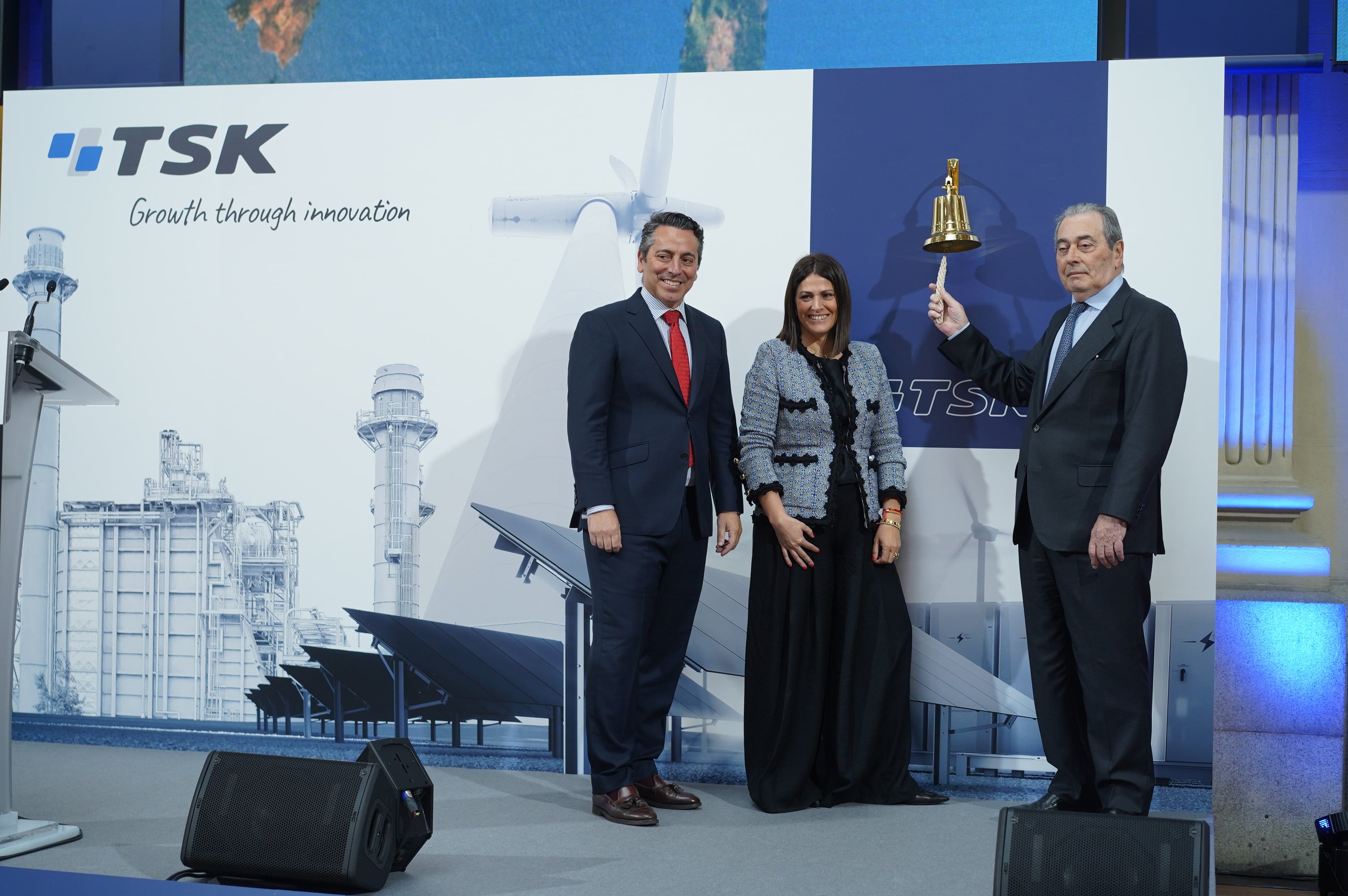 TSK inaugura los debuts de 2026 en la Bolsa española con una subida del 4,6%