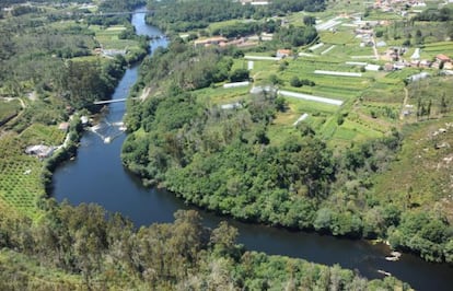 Río Ulla a su paso por Padrón.