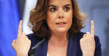 Deputy Prime Minister Soraya Saénz de Santamaría.