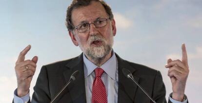 Mariano Rajoy, este sábado, en Mallorca.