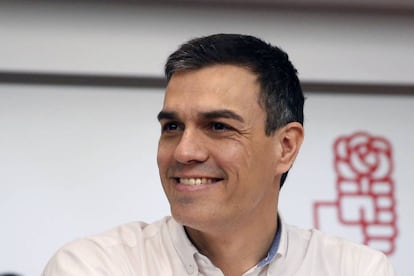 El secretario general del PSOE, Pedro Sánchez, durante la reunión extraordinaria del Comité Federal del PSOE