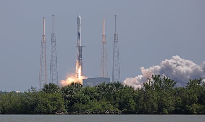 Lanzamiento del telescopio espacial 'Euclid', este sábado en Cabo Cañaveral, Florida.