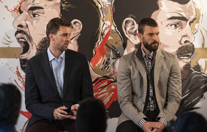 Los hermanos Pau y Marc Gasol.