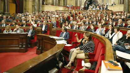 La votació de dijous al Parlament.