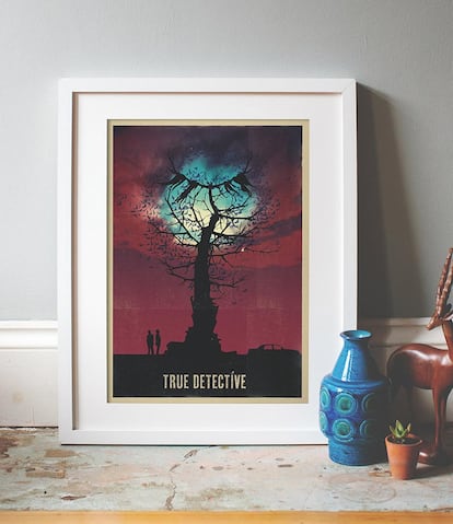 Poster inspirado en True Detective a la venta en Etsy (29 euros)