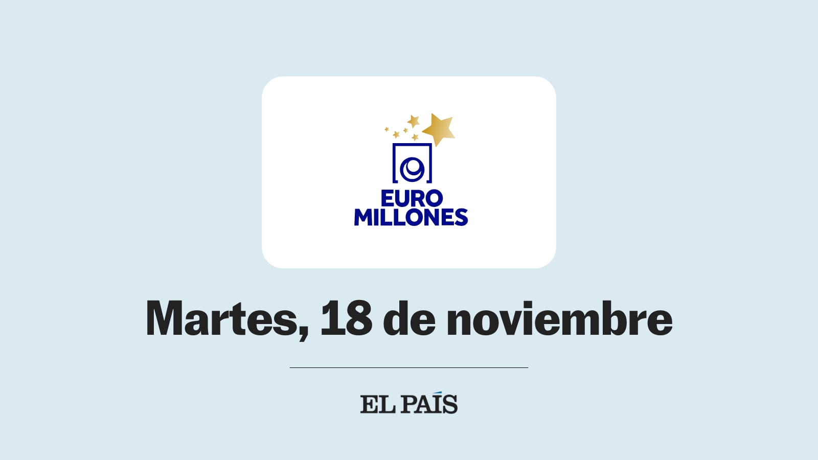 Euromillones: sorteo del martes 18 de noviembre