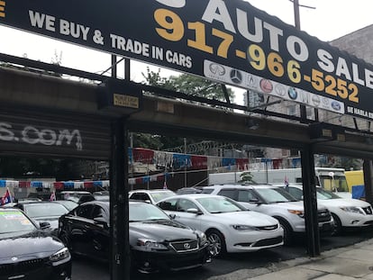 Negocio de compraventa de automóviles en Brooklyn (Nueva York), en septiembre pasado.