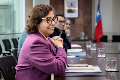 Aurora Williams en su oficina, en Santiago.