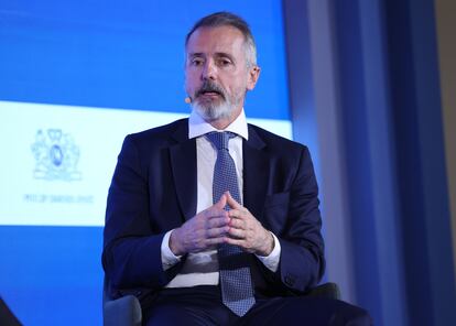 Marc Murtra, presidente de INDRA, durante el Encuentro CREO Cinco Días celebrado en el Hotel Ritz este lunes.