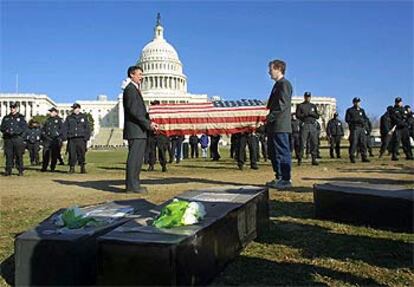 Protesta contra la guerra en Washington.