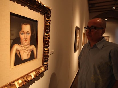 Un aspecto de la exposición dedicada al pintor Ángel López-Obrero, ayer en Córdoba.