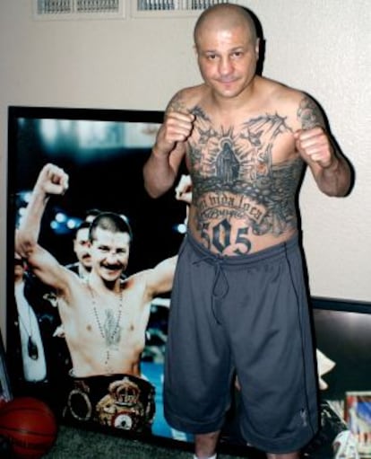 Johnny Tapia, excampe&oacute;n mundial de boxeo, en 2008.