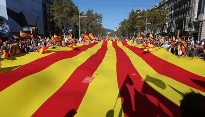 Manifestació a Barcelona aquest diumenge.