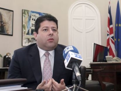 El ministro principal de Gibraltar, Fabian Picardo.