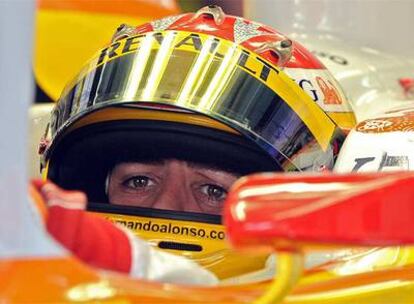 El piloto español durante los entrenamientos oficiales del GP de Malaisia.
