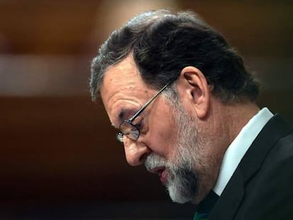 Mariano Rajoy, en el Congreso.