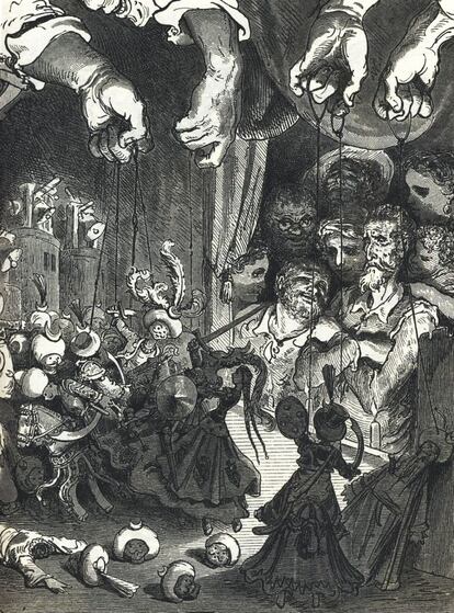 El retablo de marionetas (1863), de Gustave Doré.