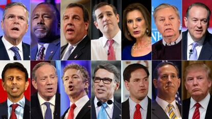 Los candidatos republicanos.