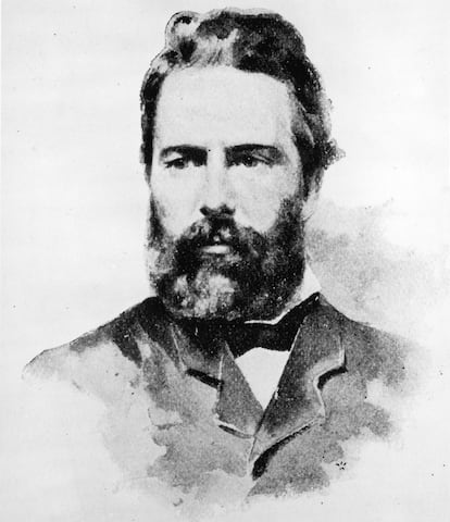 <p><strong>¿Quién?</strong> Herman Melville, escritor, poeta y ensayista neoyorquino. <strong>A ver, ¿qué es lo más famoso que ha escrito?</strong> <em>Moby Dick</em>, por supuesto. Una de una ballena gigante, no sé si te suena. <strong>¿Qué me cuentas de su vida? </strong>Pues de todo: estaba obsesionado por el mar, se embarcó varias veces, casi se lo come una tribu de caníbales en las islas Marquesas y estuvo en prisión en Tahití. Todo esto le inspiró para escribir novelas de aventuras, obra que culminó con 'Moby Dick'. Fue un fracaso de ventas, por cierto. Y Melville murió olvidado, sin saber que su cuento sobre la obsesión con una ballena se convertiría en un clásico universal. <strong>¿Cuál podría ser su presentación en Tinder?</strong> "Necesito cariño".</p>