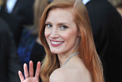 Jessica Chastain en la entrega de los premios Screen Actors Guild Awars.